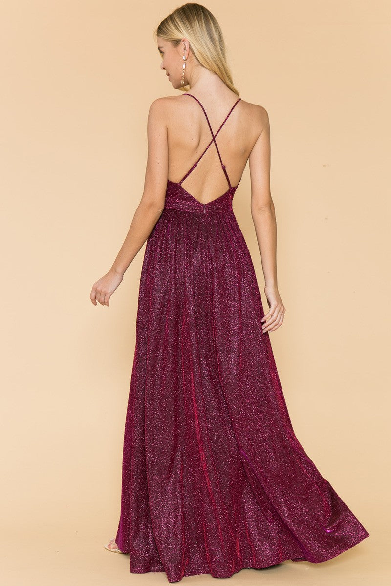 Ruby Berry Gown | Red Burgundy Dress for Prom & Gala