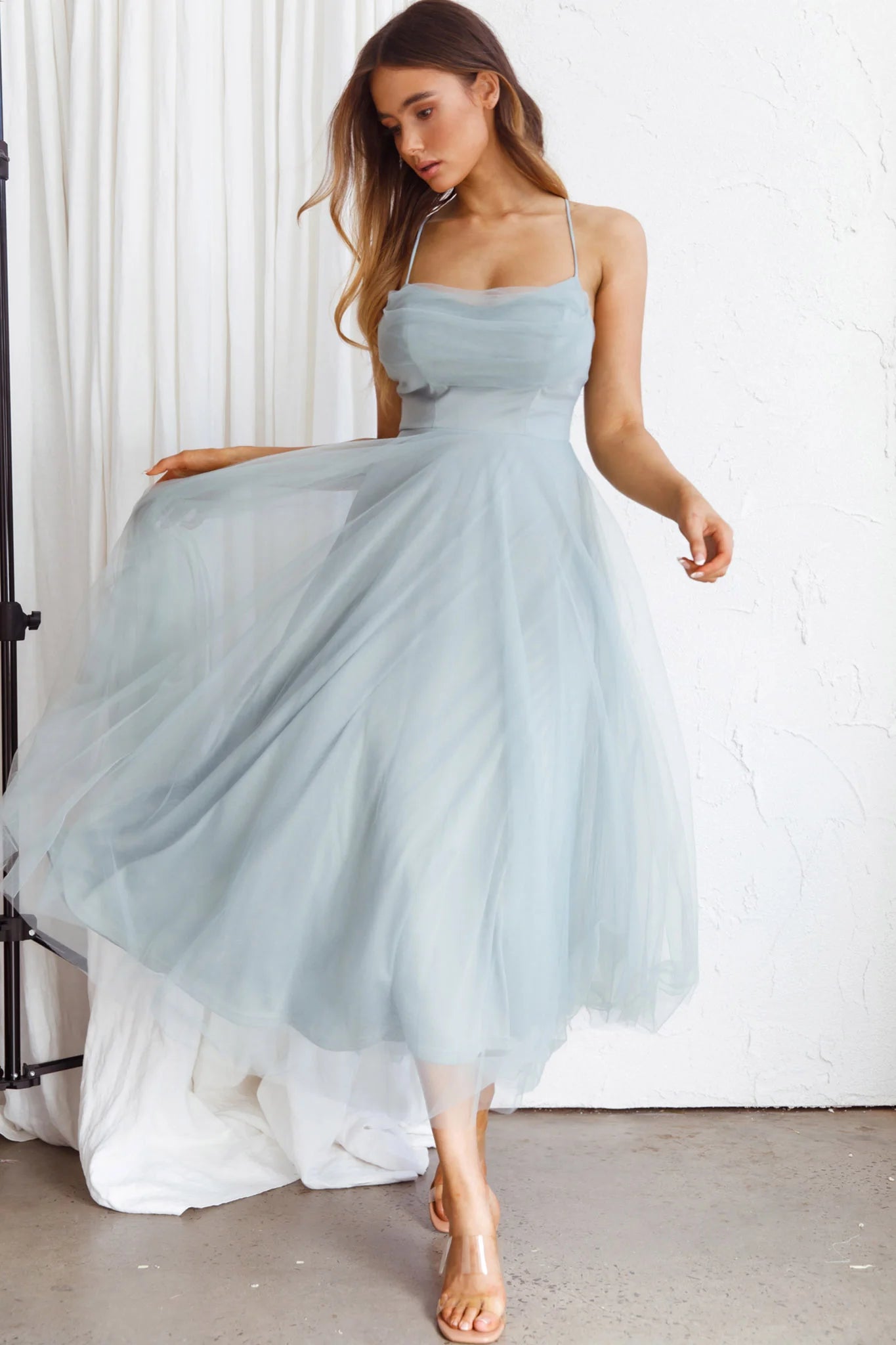 Tulle Ballerina Midi Dress | Graceful & Chic Design