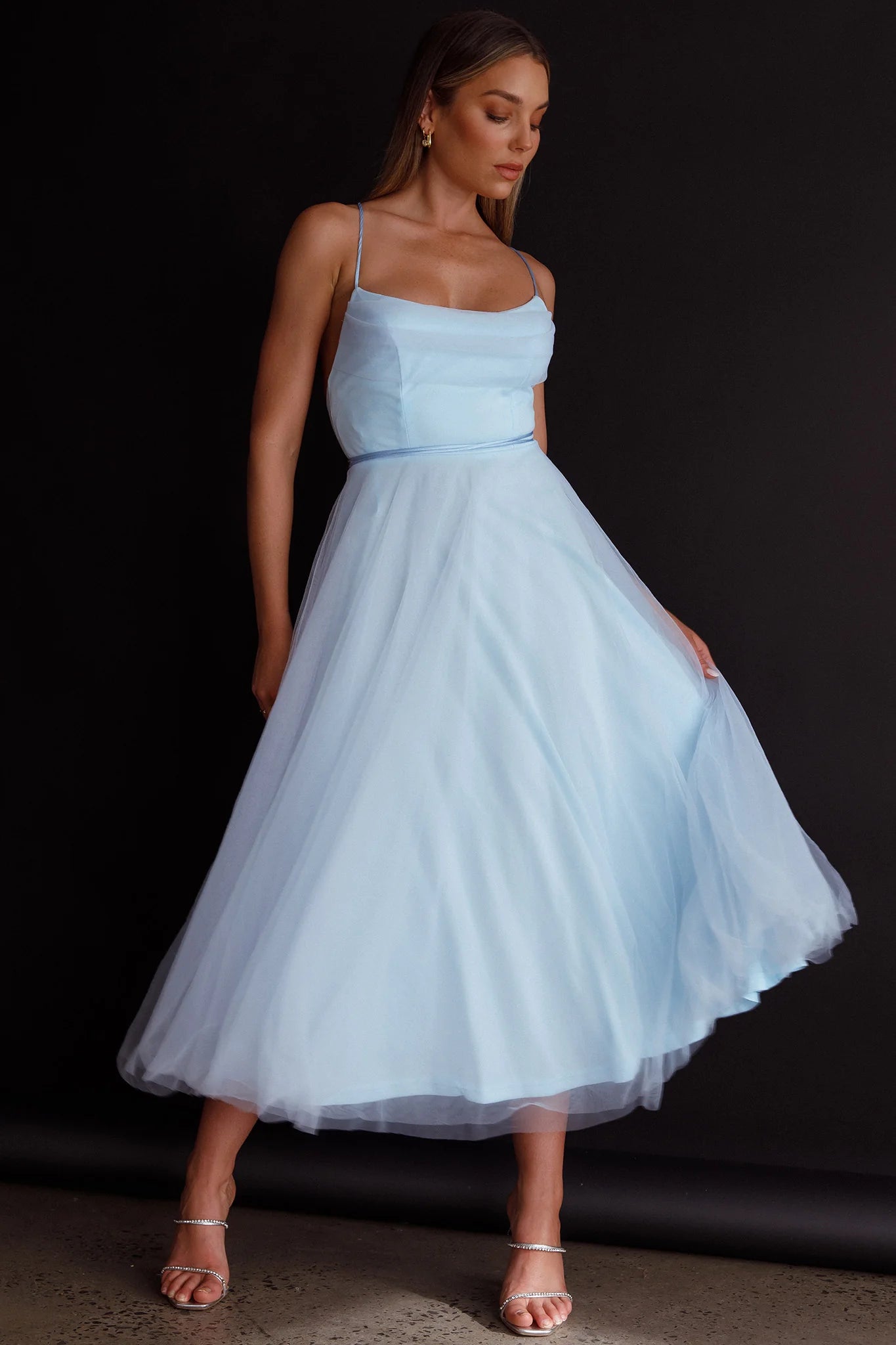 Tulle Ballerina Midi Dress | Graceful & Chic Design